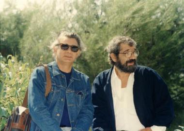 O Γιώργος Λαζάνης και ο Μίμης Κουγιουμτζής στους Δελφούς