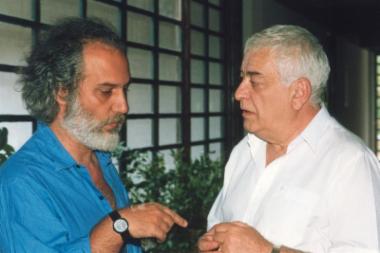 Ο Ramaz Chkhikvadze με τον Διονύση Φωτόπουλο