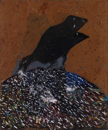 Bird among the trash