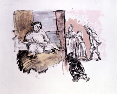 Jane Eyre Poetry and Story – Girl reading at Window