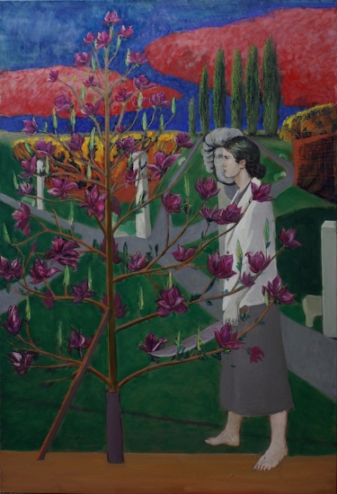 Magnolia in the garden