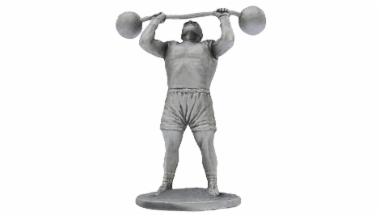 Metal statuette of an athlete from the Olympic Games Athens 1896