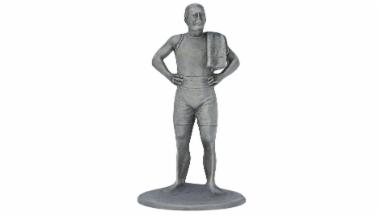 Metal statuette of an athlete from the Olympic Games Athens 1896