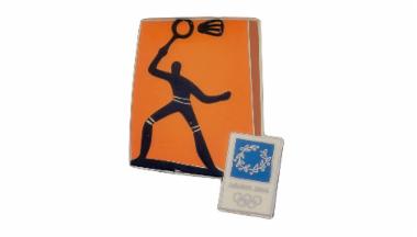 Commemorative Pin Badminton