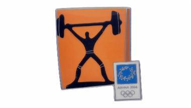 Commemorative Pin Weightlifting