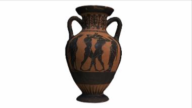 Attic black-figure amphora psefdopanathinaikos