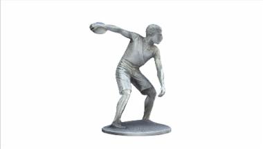 Metal statuette athlete from Athens Olympic Games 1896
