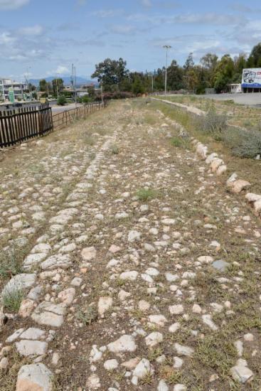 Εμφανές Σημείο Αρχαίας Ιεράς Οδού πριν τη Γέφυρα Σχιστού Περάματος