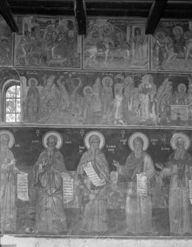 Μονή Μεγίστης Λαύρας, Τράπεζα, Δ. σκέλος. Τοιχογραφίες Β. τοίχου, συνέχεια ΑΑ-ΚΕΒΜΤ 0257 (84, 85, 95-99, 116-119)