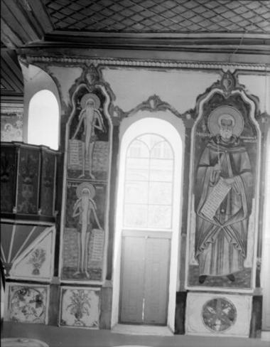 Μονή Βατοπεδίου, Τράπεζα, Δ. σκέλος. Τοιχογραφίες Ν. τοίχου (39-41)