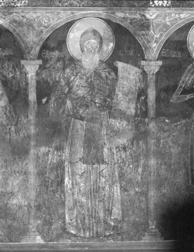Μονή Χιλανδαρίου, Τράπεζα. Τοιχογραφίες Δ. τοίχου, νότιο τμήμα (118)