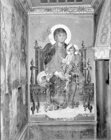 Μονή Ξηροποτάμου, Τράπεζα, Βόρειο σκέλος. Τοιχογραφίες Αν. τοίχου, βόρειο τμήμα (37)