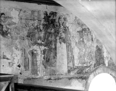 Μονή Φιλοθέου, Τράπεζα. Τοιχογραφίες Δ. τοίχου, νότιο τμήμα (3, 4)