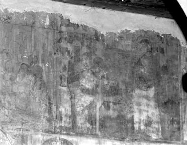 Μονή Φιλοθέου, Τράπεζα. Τοιχογραφίες Δ. τοίχου, νότιο τμήμα (5, 6)