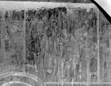 Μονή Φιλοθέου, Τράπεζα. Τοιχογραφίες Δ. τοίχου, βόρειο τμήμα (11)