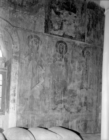 Μονή Φιλοθέου, Τράπεζα. Τοιχογραφίες Δ. τοίχου, βόρειο τμήμα (20, 21, 22)