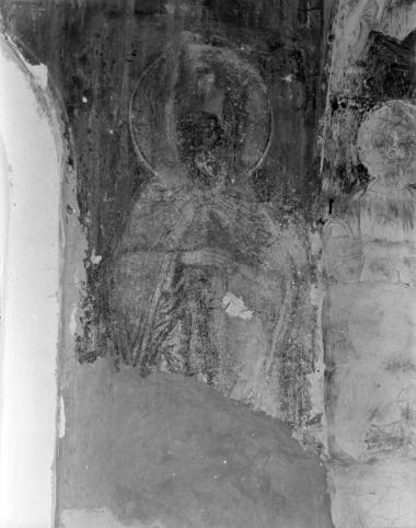 Μονή Φιλοθέου, Τράπεζα. Τοιχογραφίες Δ. τοίχου, βόρειο τμήμα (31)