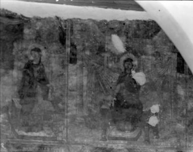 Μονή Φιλοθέου, Τράπεζα. Τοιχογραφίες Αν. τοίχου, βόρειο τμήμα (77)