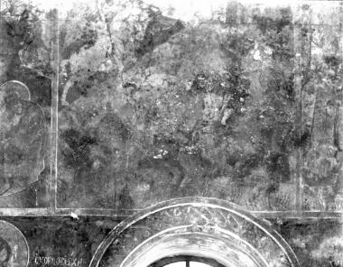 Μονή Φιλοθέου, Τράπεζα. Τοιχογραφίες Αν. τοίχου, νότιο τμήμα (81)