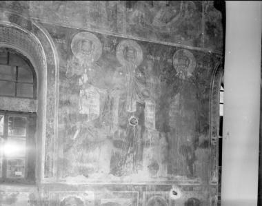 Μονή Φιλοθέου, Τράπεζα. Τοιχογραφίες Αν. τοίχου, βόρειο τμήμα (93-95)