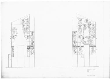 Ναός Πρωτάτου. Κατά πλάτος τομή Α3-Α3 στα δυτικά διαμερίσματα του κυρίως ναού