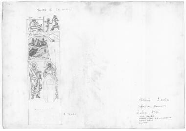 Μονή Διονυσίου, Καθολικό. Τομή Β3-Β3 (βόρειος τοίχος Β.Α. διαμερίσματος κυρίως ναού)