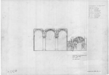 Μονή Κουτλουμουσίου, Καθολικό. Τομή Δ5-Δ5 δια μέσου του παρεκκλησίου της Παναγίας και της Λιτής