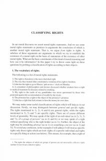 Classifying Rights