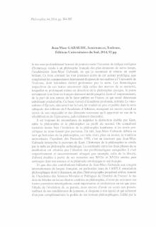 Jean-Marc GABAUDE, Soutenances, Toulouse, Éditions Universitaires du Sud, 2014, 92 pp.