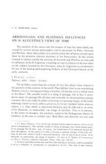 Aristotelian and Plotinian influences on St. Augustine΄s views of time