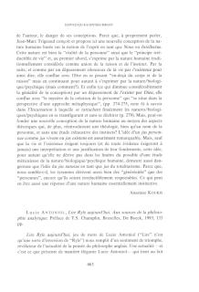 Lucie Antoniol, Lire Ryle aujourd' hui. Aux sources de la philosophie analytique. Preface de T. S. Champlin, Bruxelles, De Boeck, 1993, 133 pp.