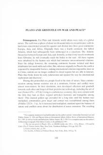 Plato and Aristotle on War and Peace