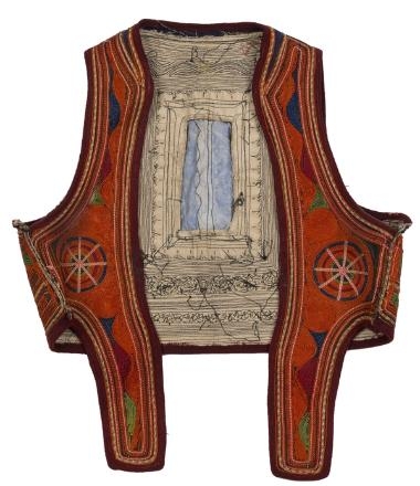 Σαγιάς γυναικείας Καραγκούνικης νυφικής ενδυμασίας