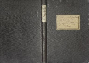 Μετεωρολογικός Σταθμός Θήρας Βιβλίον Παρατηρήσεων από 1 Αυγούστου 1899 έως 31 Ιανουαρίου 1905