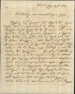 Επιστολή του Κωνσταντίνου Ηρακλείδη προς τον Γεώργιο Σωτηριάδη, στην οποία αναφέρεται στο χρέος του Γεωργίου Κανέλλου προς τον Κ. Ηρακλείδη, ζητώντας ταυτόχρονα την παρέμβαση του Γ. Σωτηριάδη.