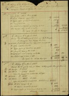 Λογαριασμός με την ένδειξη: Εν Πάτραις τη α Οκτωβρίου [185.]. Λ/μός εξόδων μας επί της κάτωθι σταφίδος με κανάρη λ/μού Γεωρ. Σωτηριάδου. Εις παραλαβήν Δημητρ. Π.Ι. Πετζάλη Λονδίνον.