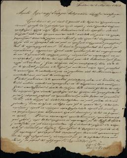 Επιστολή του Ιωάννη Τζιγκριλάρα προς τον Γεώργιο Σωτηριάδη, στην οποία αναφέρεται σε οικονομικές του υποθέσεις με τον Μαλικόπουλο και τον Σ. Γερούση και ζητάει τη συνδρομή του.