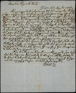 Επιστολή του Ιωάννη Τζιγκριλάρα προς τον Ν. Βίδα σχετικά με τη φόρτωση και αποστολή ξυλείας.