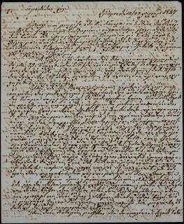 Επιστολή του Ιωάννη Τζιγκριλάρα προς τον Γεώργιο Σωτηριάδη σχετικά με την αποστολή πετρών, πορτών και παραθύρων.