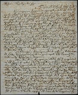 Επιστολή του Ιωάννη Τζιγκριλάρα προς τον Γεώργιο Σωτηριάδη, στην οποία αναφέρεται σε διάφορα θέματα, μεταξύ αυτών σε κάποια φορέματα -για τα οποία δίνει διαστάσεις- στην αποστολή ξυλείας από τη Βενετία, καθώς και στον Γεώργιο Γερούση.