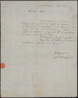 Επιστολή του δικηγόρου Γεωργίου Στεφόπουλου προς τον Γεώργιο Σωτηριάδη σχετικά με την υπόθεση μεταξύ του Ι. και Γ. Σωτηριάδη και της Αναστασίας χήρας Χρ. Μελετόπουλου και Ιωάννη Μελετόπουλου.