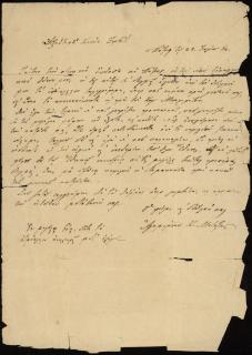 Επιστολή του Αγαμέμνονα Κ. Μεταξά προς τον Ηλία Ζερβό Ιακωβάτο