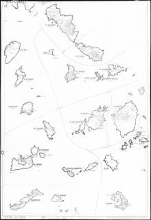 Οικιστικός χάρτης Νήσων Κυκλάδων