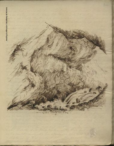 River ingulphed under the castle of Lueg