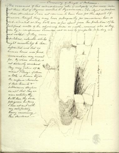 Entrance to the Treasury of Mynias. Orhomenos