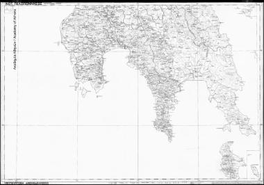 Χωροταξικός χάρτης Νοτίου Πελοποννήσου