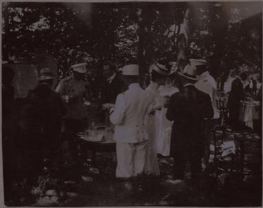 Ο Αλέξανδρος Ρίζος Ραγκαβής με τη σύζυγό του Πηνελόπη σε επίσημη κοινωνική εκδήλωση