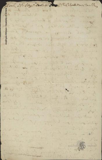 [Ioannis Kolettis] to Unknown