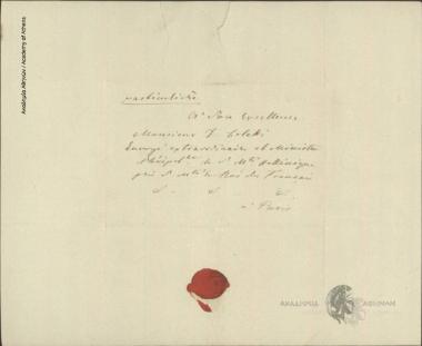 A. Maurokordatos to Ioannis Kolettis