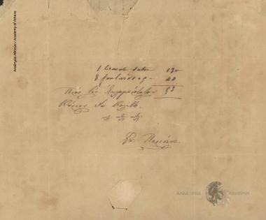 [Γ.] Μίλιος προς Ιωάννη Κωλέττη